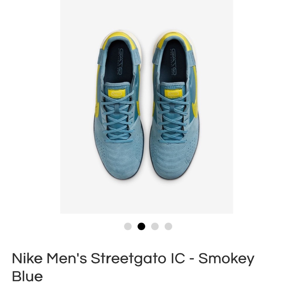 Nike Men's Streetgato IC - Blue and Yellow Indoor soccer shoes